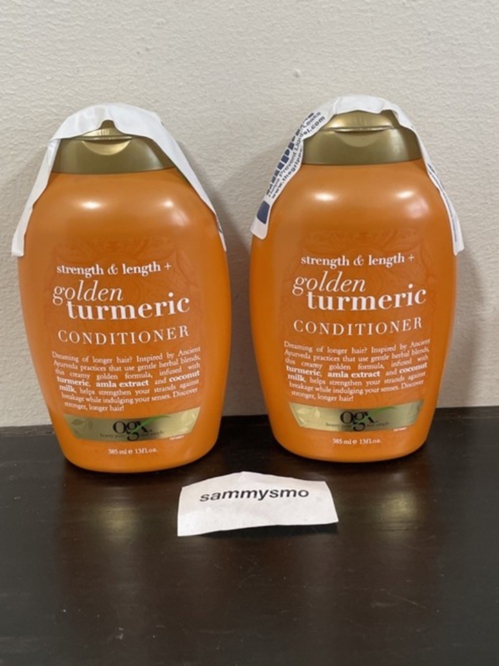 OGX Strength & Length + Golden Turmeric Conditioner 13oz x2
